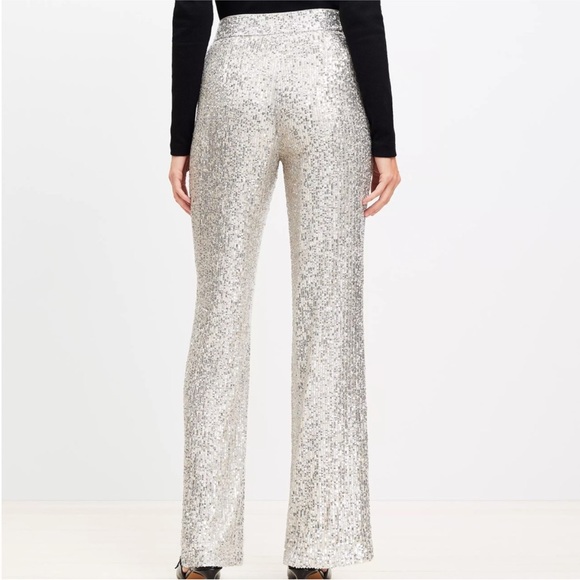 LOFT Sequin Straight Leg Pants Size 6 NWT! - Picture 3 of 5